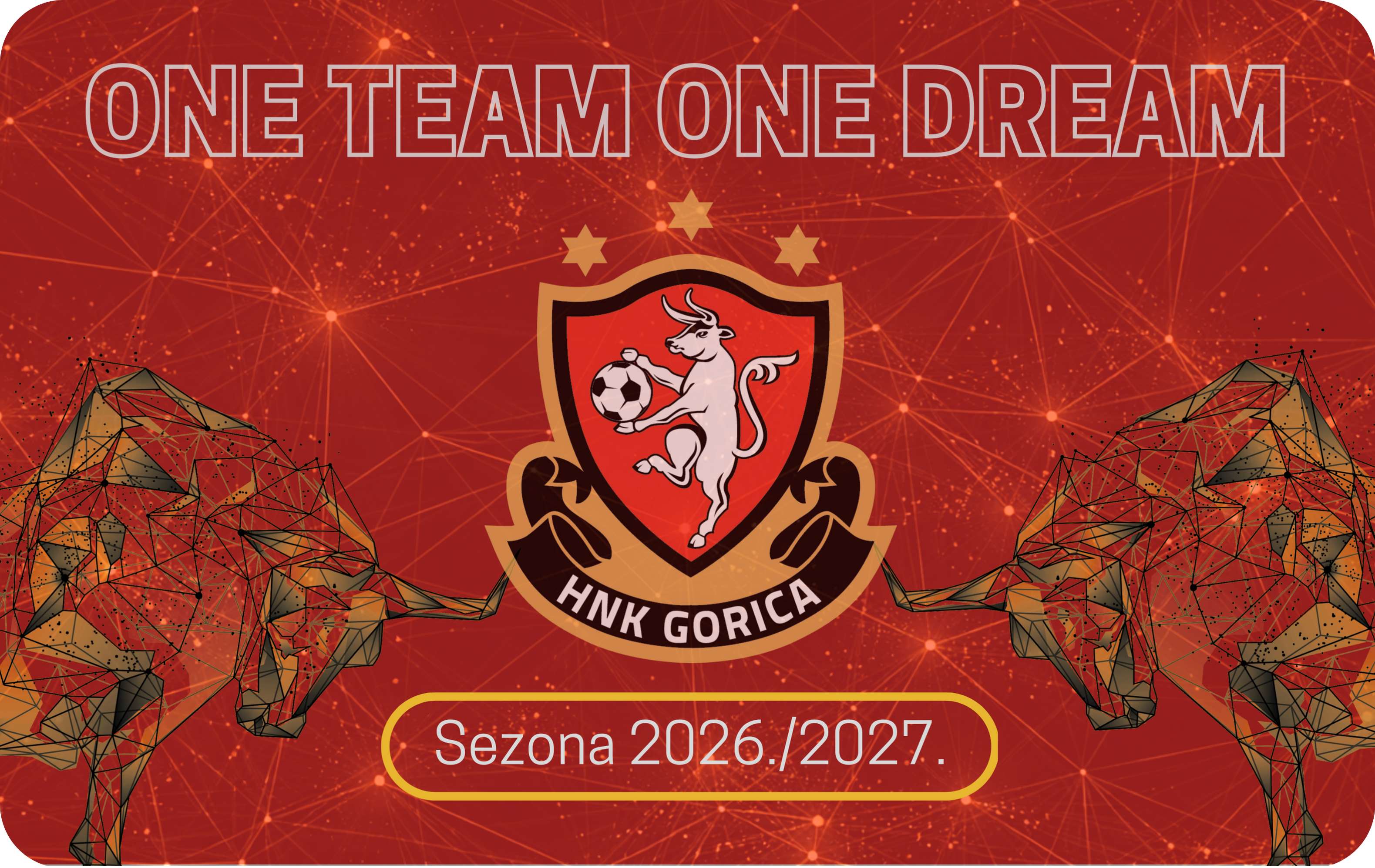 Prednja strana HNK Gorica godišnje ulaznice